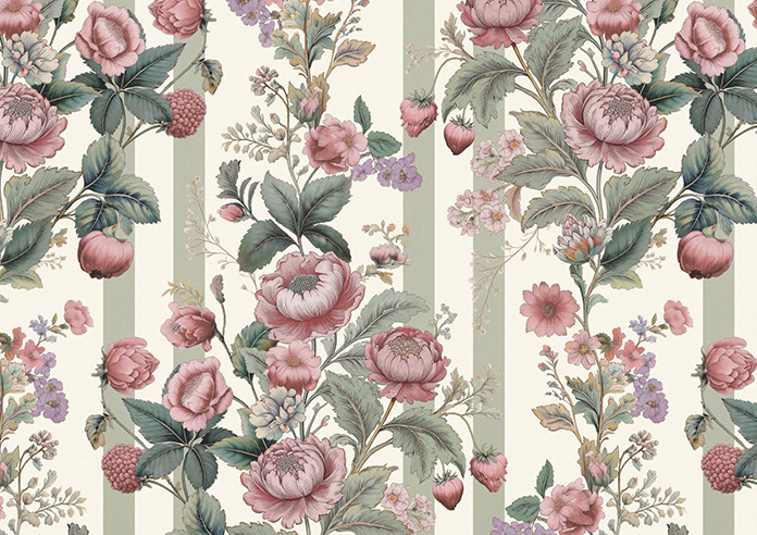 Adelaide, Winnies Bloom Buttermilk - Roller Blind - Image 6